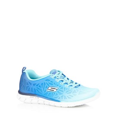 Skechers Blue 'Glider' ombre-effect trainers